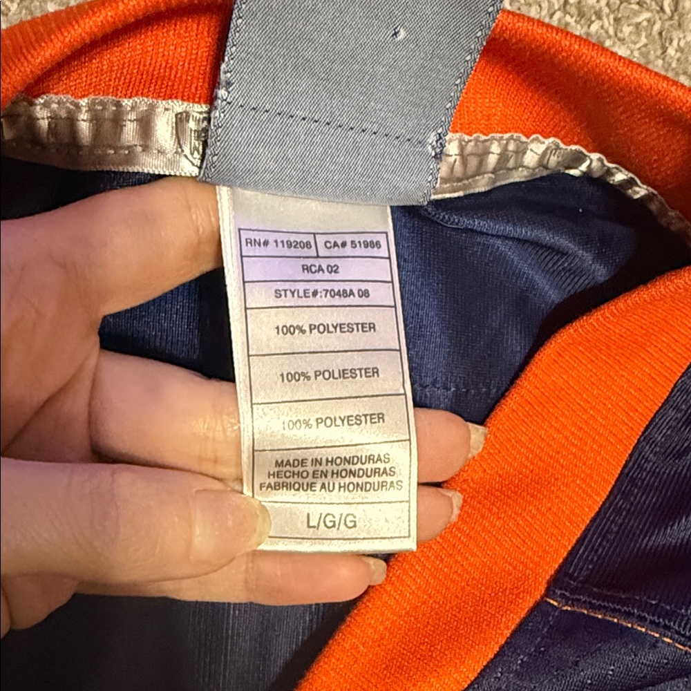 AUTHENTIC Bailey #24 Denver Broncos NFL Reebok Football Jersey L Men’s Length +2 - Picture 9 of 10